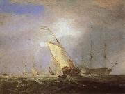 Joseph Mallord William Turner Warship oil